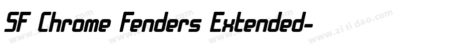 SF Chrome Fenders Extended字体转换